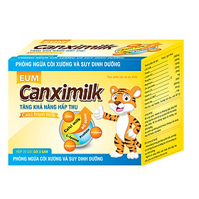 EUM Canximilk Canxi từ sữa Tăng khả năng hấp thụ Hộp 20x3g Canxi D3 Mk7