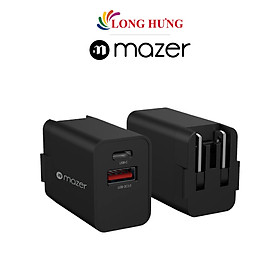 Cốc sạc Mazer Infinite.BOOST SuperMINI 1Type-C 1USB PD20W M-GAN20W - Hàng chính hãng