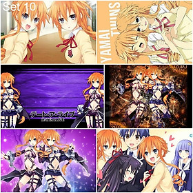 Mua Bộ 6 Áp Phích - Poster Anime Date A Live - Cuộc Hẹn Sống Còn (Bóc Dán) - A3,A4,A5 - Set 2,Khổ A5 Không Cán Tại Song Sinh Manga Shop