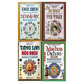 Combo 4 cuốn: Tăng san bốc dịch, Dự đoán theo tứ trụ, Chu dịch với dự đoán học. Mai hoa dịch số