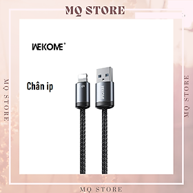 Mua Cáp sạc nhanh Wekome WDC-32 chân cắm Type C -ip- Micro usb bọc dù   chống đứt  độ dài 1m akz ( hàng chính hãng)