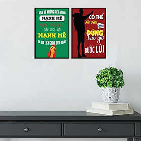 Mua Tranh động lực  bộ ghép treo tường  trang trí văn phòng  tranh slogan bằng gỗ MDF