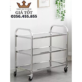 Xe đẩy inox 3 tầng 950*500*950mm