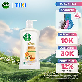 Sữa tắm Dettol Onzen mật ong kháng khuẩn và dưỡng thể - Chai 950g