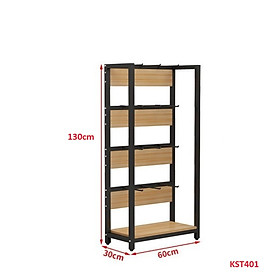 Mua Kệ trưng bày sản phẩm  hàng hóa   kệ trang trí khung sắt mặt gỗ  KST401 - Nội thất lắp ráp Viễn Đông Adv
