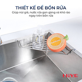 KỆ ĐỰNG DỤNG CỤ RỬA CHÉN GÓC BỒN RỬA HiVE A