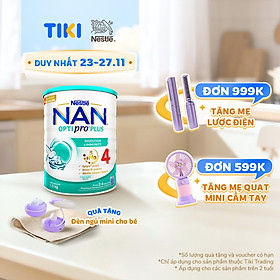 Sữa bột Nestlé NAN OPTIPRO PLUS 4 1500g/lon với 5HMO Giúp tiêu hóa tốt