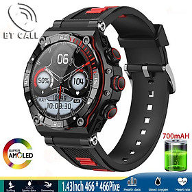2023 700mah Pin màn hình Amoled Watch SMART MEN BT Gọi IP68 WaterProof 100 Sport Fitness Tracker smartwatch cho Android iOS
