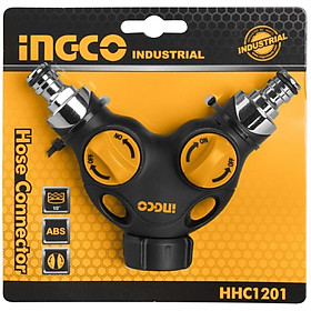 Mua Đầu nối ống nước chia ngã 3 tách vòi nước có van đóng mở Fi21 ABS INGCO HHC1201