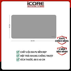 Mua Miếng lót bàn làm việc kiêm lót chuột vi tính iCore 8040 - Hàng Chính Hãng