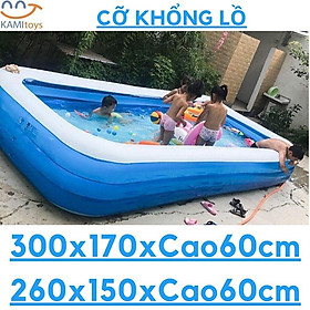 Mua Bể bơi phao cỡ lớn khổng lồ cỡ 3m  2.6m  Bể bơi phao AS-2m6 3 tầng Siêu to