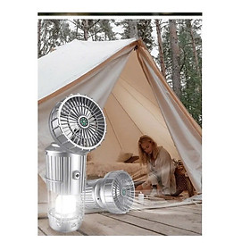 Đèn bão kiêm quạt năng lượng mặt trời (màu vàng)