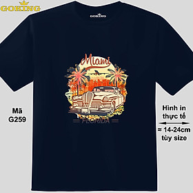 Miami FLORIDA, mã G259. Hãy tỏa sáng như kim cương, qua chiếc áo thun Goking siêu hot cho nam nữ trẻ em, áo phông cặp đôi, gia đình, đội nhóm