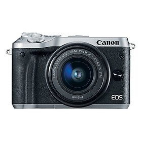 Máy Ảnh Canon EOS M6 Kit 15-45mm (Bạc) - Hàng Chính Hãng