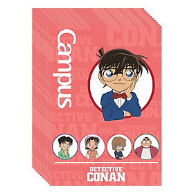 Lốc 10 Cuốn Vở Kẻ Ngang Có Chấm Campus Conan-Detective Kids NB-BCDK80 - ĐL 70 (80 Trang) - Mẫu Ngẫu Nhiên