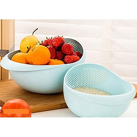 Mua Rổ Nhựa Rửa Thực Phẩm Có Rãnh Ráo Nước