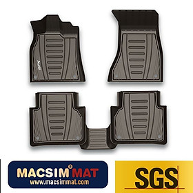 Thảm lót sàn xe ô tô Audi Q7 2015- đến nay Nhãn hiệu Macsim 3W chất liệu nhựa TPE đúc khuôn cao cấp - màu đen