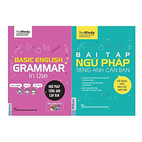 Combo Trọn Bộ Luyện Ngữ Pháp Tiếng Anh Phiên Bản ChiBi ( Basic English Gramma In Use: Ngữ Pháp Tiếng Anh Căn Bản + Bài Tập Ngữ Pháp Tiếng Anh Căn Bản ) Tặng sách Hướng dẫn cách học tiếng Anh cho học sinh trung học