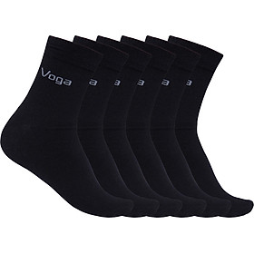 Set 3 Đôi Tất Vớ Nam Voga Cổ Cao Sợi Cotton