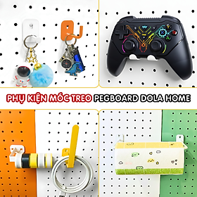Móc treo pegboard Dola Home treo móc khoá, gấu bông, ipad, bàn phím, tai nghe, decor quầy pha chế - Phụ kiện pegboard
