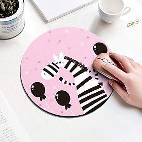 Miếng Lót Chuột Dễ Thương Hình Tròn Họa Tiết ( 20cm )
