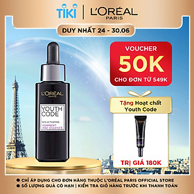 Hoạt chất dưỡng da tươi trẻ L'Oréal Youth Code Pre- Essence 30ml