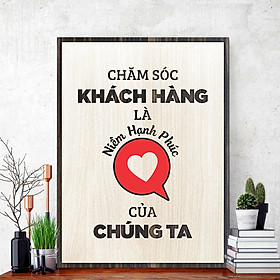 Tranh Gỗ Treo Tường TBIG062 Slogan Tạo Động Lực Trang Trí Phòng chăm sóc