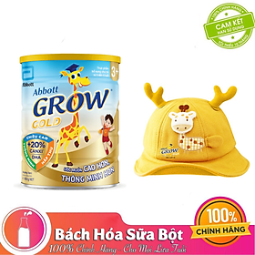 Sữa Bột Abbott Grow Gold 3+/6+ (Lon 850g) + Tặng Nón hươu/Áo choàng chống nắng