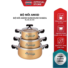 Mua Bộ nồi Anod Sunhouse SH6634N