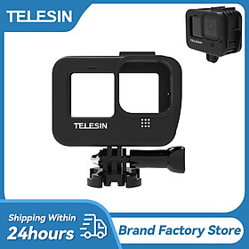 Vỏ khung bảo vệ Telesin cho GoPro Hero 11 10 9 Giá gắn vỏ của nhà ở với các phụ kiện camera hành động lỗ bên bên bên: cho GoPro11 10 9
