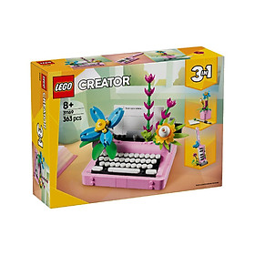LEGO CREATOR 31169 Đồ Chơi Lắp Ráp Máy Đánh Chữ Và Hoa (363 Chi Tiết)