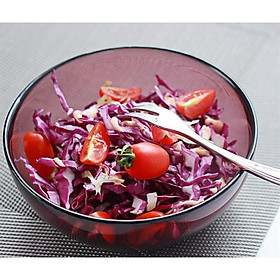 Bát đĩa thủy tinh Hya Purple 
