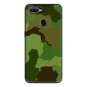 Ốp Lưng in cho Oppo A5s Mẫu Camo Xanh Quân Đội - Hàng Chính Hãng