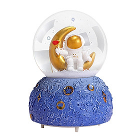 Astronaut Snowflake Crystal Ball Music Box for Christmas Thanksgiving Boys