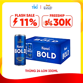 Bia Hanoi BOLD - Thùng 24 lon 330ml