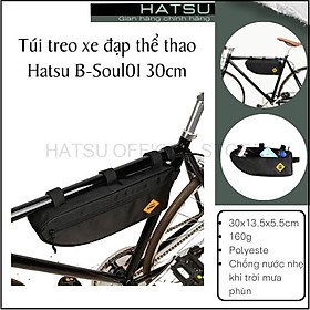 Túi treo xe đạp thể thao Hatsu B-Soul01 30cm - túi đeo xe đạp địa hình, dây kéo chắc chắn dòng cao cấp