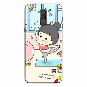 Ốp Lưng Dành Cho Điện Thoại Samsung Galaxy J8 2018 - Anime Cô Gái Tập Thể Dục