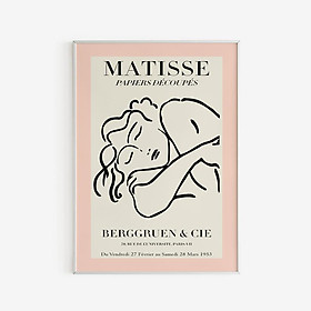Tranh treo tường | Tranh Matisse Sleeping Woman Figure, Pink - Beige, Henri Matisse, Tate Modern Exhibition