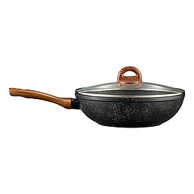 Mua Chảo Nhôm Sâu Lòng Chống Dính Lock&Lock Baum Marble 1 Tay Cầm  Nắp Thủy Tinh LBU1285 (28cm)