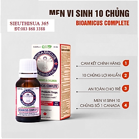 Men vi sinh 10 chủng Bioamicus 10ml nhập khẩu Canada