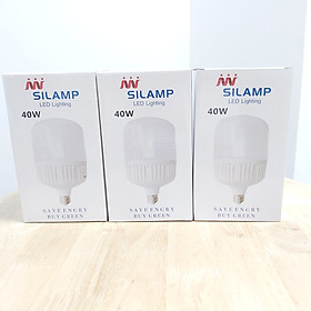 Combo Bóng đèn led búp trụ 40w ánh sáng trắng
