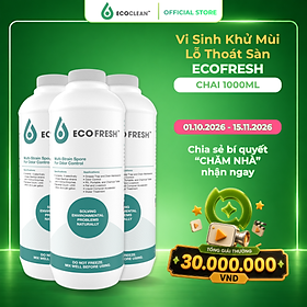 Vi Sinh Xử Lý Mùi Nhà Tắm, WC - EcoFresh - New USA - Hàng Chính Hãng