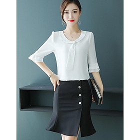 Lịch Sử Giá Áo Sơ Mi Nữ Kiểu Công Sở Tay Lỡ Cổ Tròn 1 Nơ - Mã Ssl1232 -  Đang Giảm ₫80,000 Tháng 8/2023 - Beecost