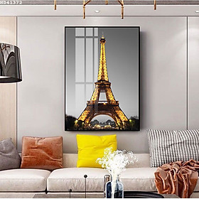 Hình ảnh Tranh Trang Trí Trong Nhà Sang Trọng - Tranh Canvas Tháp Eiffel Về Đêm Tuyệt Đẹp