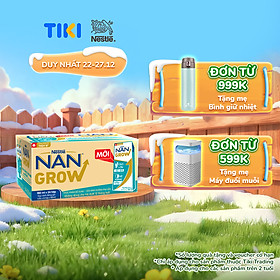 Thùng sữa bột pha sẵn Nestlé NANGROW 6(4x180ml) sữa mát công thức từ Thụy Sĩ với 100% Canxi giúp bé cao lớn vượt trội dành cho bé từ 1 tuổi