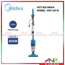 Mua Máy hút bụi cầm tay MIDEA MCV-16T-B Dây điện dài 5m - Lực hút siêu mạnh - 2 kiểu máy hút bụi dạng đứng và cầm tay - Hàng Chính Hãng