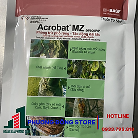 Thuốc trừ bệnh Acrobat MZ 90/600 WP - gói 100g, gói 500g