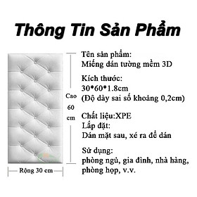 Mua Combo 6 tấm dán tường trang trí nhà cửa hiệu ứng 3D