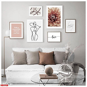 Mua Tranh Canvas Nghệ thuật tối giản chủ đề Hoa