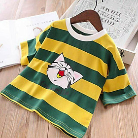 Áo thun bé gái sắc màu cuộc sống thun cotton xinh mát hàng vnxk